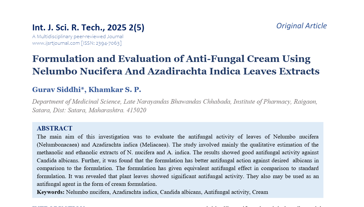 IJSRT Journal