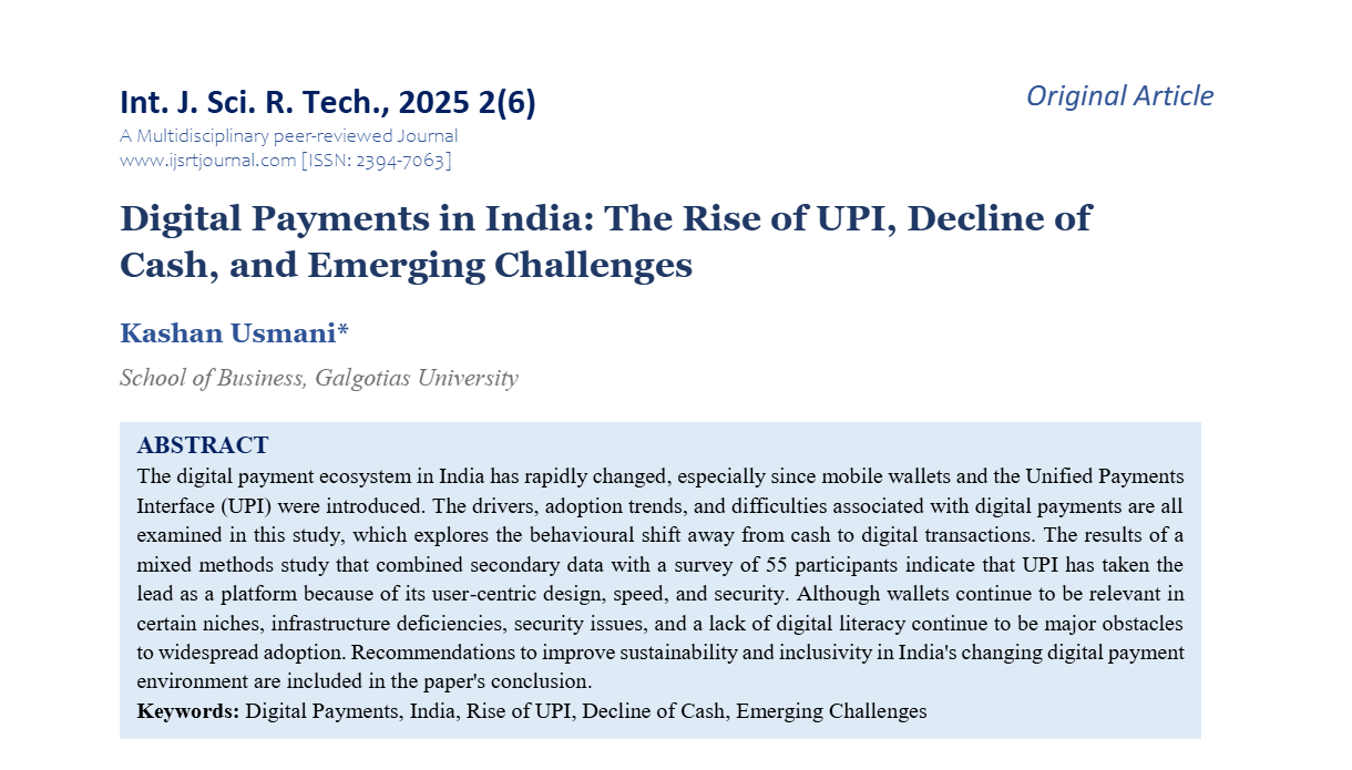 Digital Payments in India: The Rise of UPI, Decline of Cash, and Emerging Challenges
