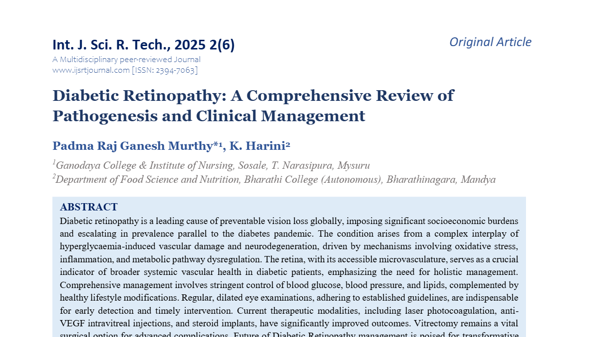 Diabetic Retinopathy: A Comprehensive Review of Pathogenesis and Clinical Management