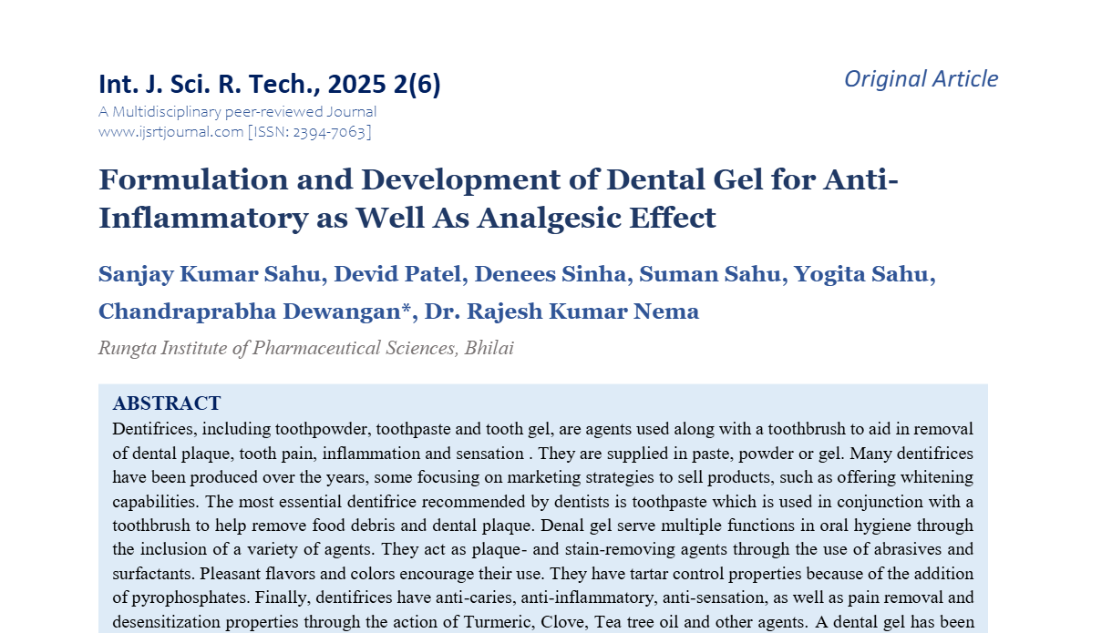 IJSRT Journal