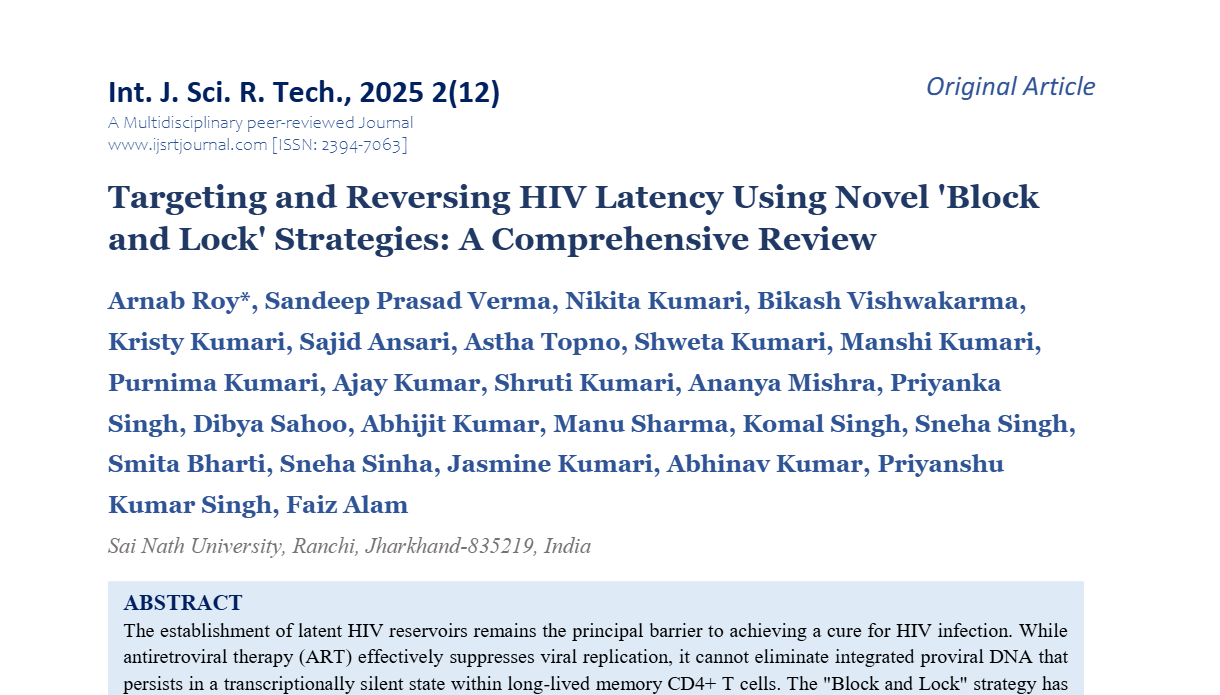 Targeting and Reversing HIV Latency Using Novel 'Block and Lock' Strategies: A Comprehensive Review