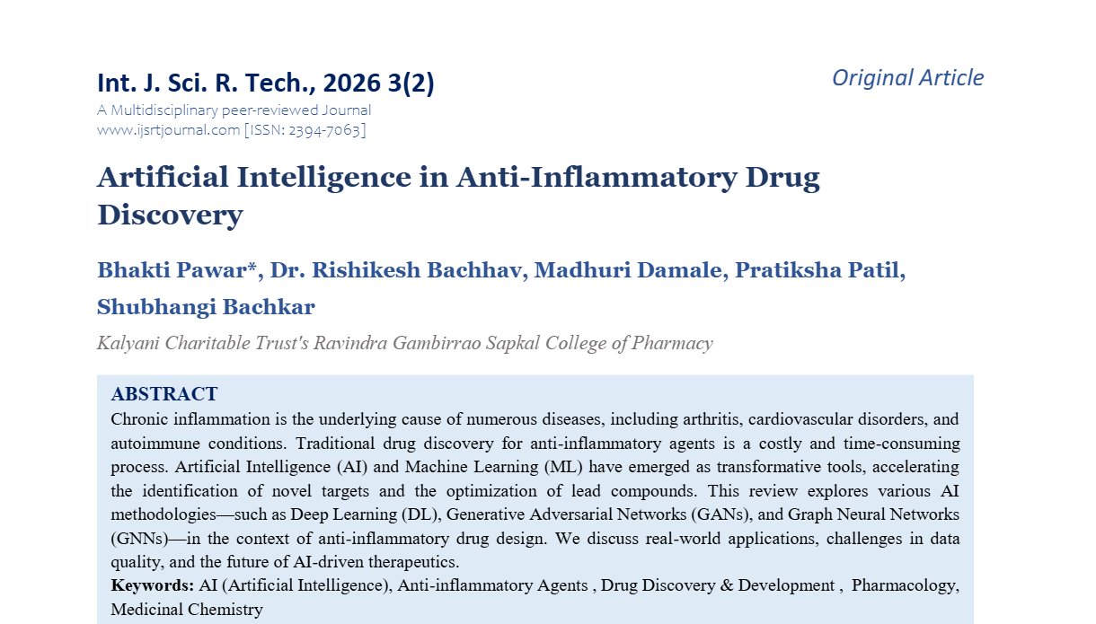 Artificial Intelligence in Anti-Inflammatory Drug Discovery