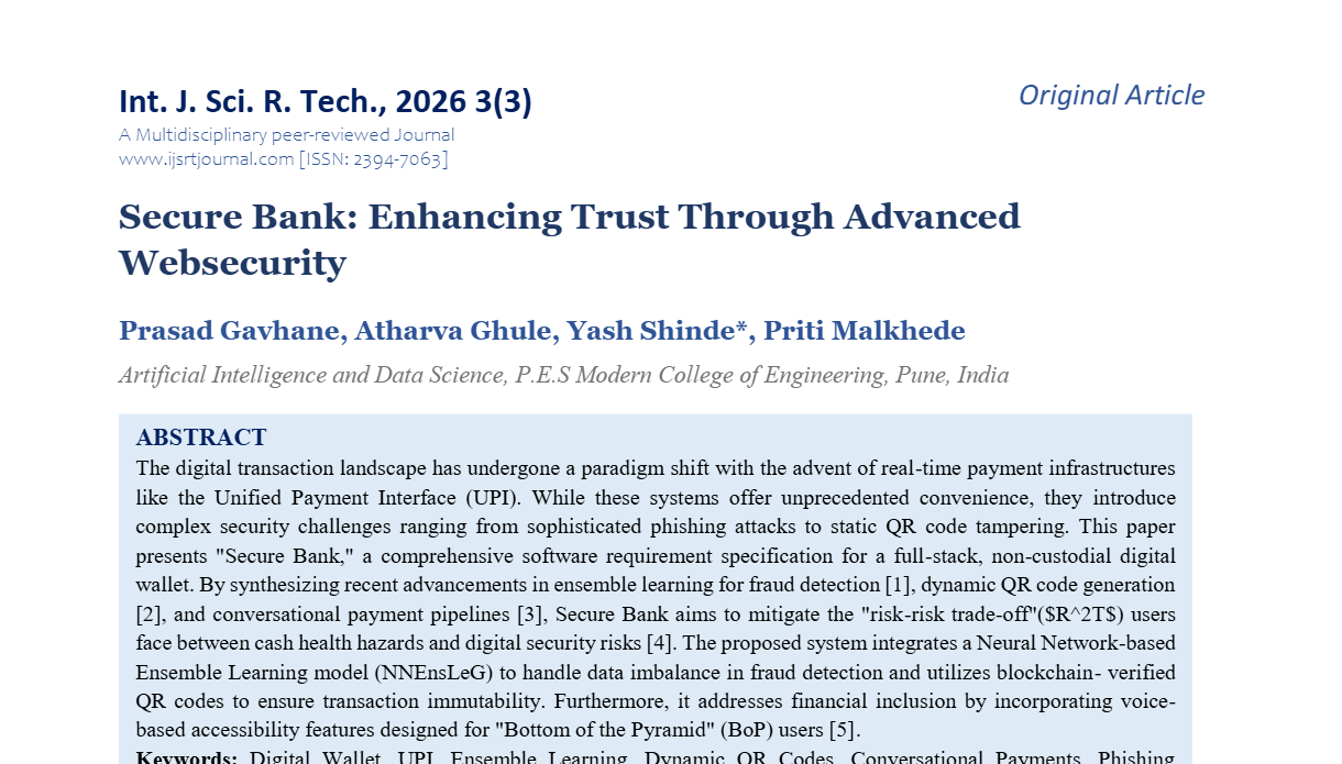 Secure Bank: Enhancing Trust Through Advanced Websecurity
