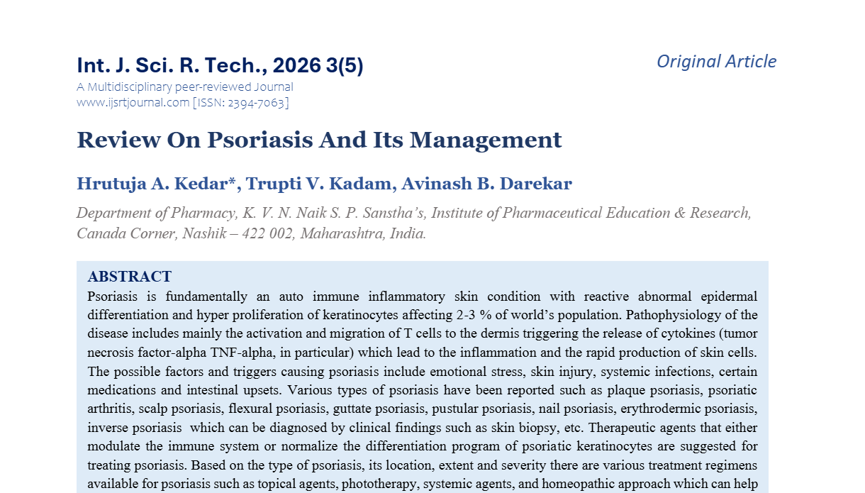 IJSRT Journal