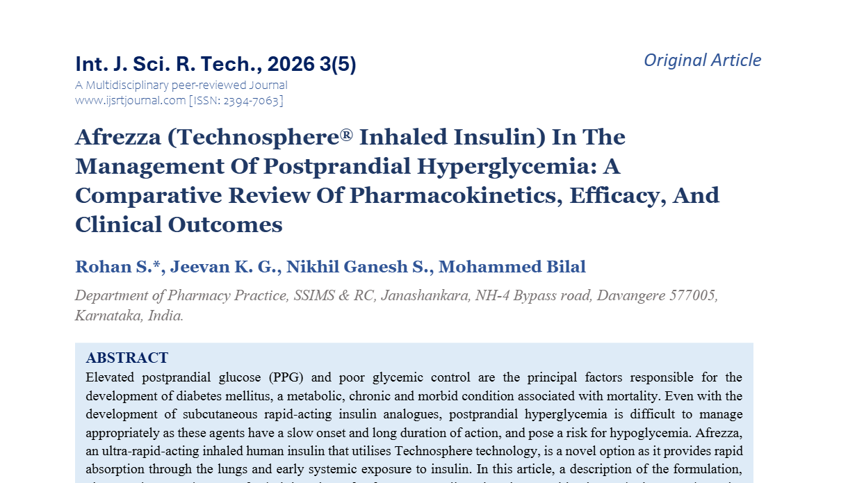 Afrezza (Technosphere® Inhaled Insulin) In The Management Of Postprandial Hyperglycemia: A Comparative Review Of Pharmacokinetics, Efficacy, And Clinical Outcomes