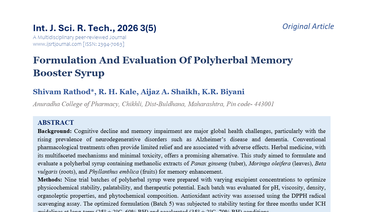 IJSRT Journal