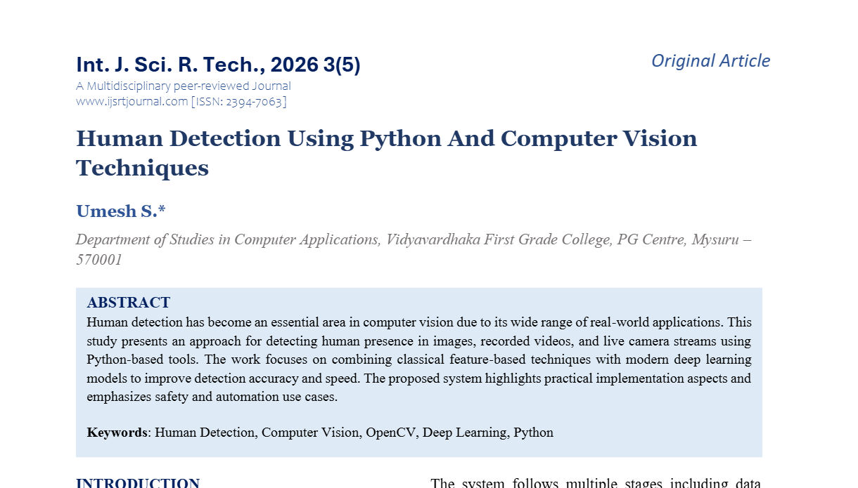 IJSRT Journal
