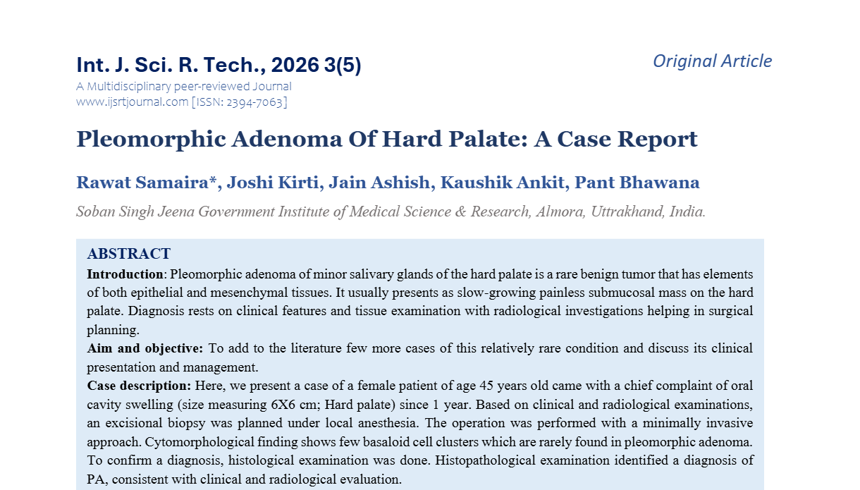IJSRT Journal