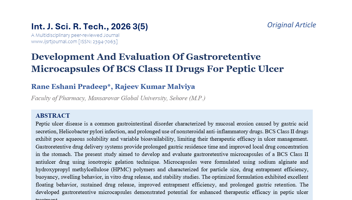 IJSRT Journal