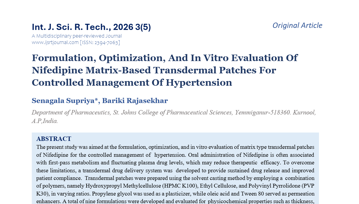 IJSRT Journal