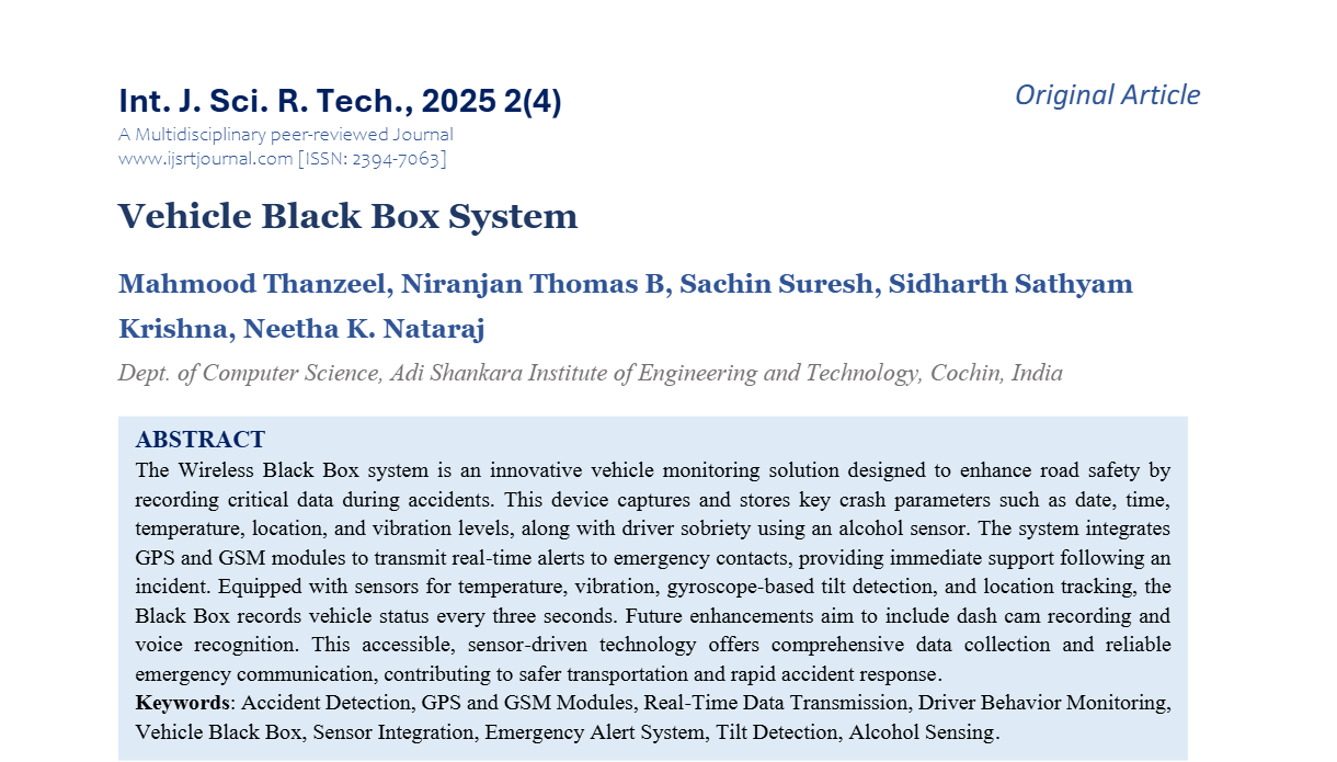 IJSRT Journal