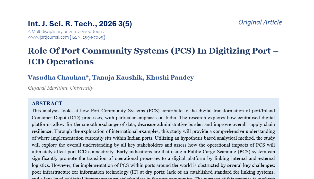 Role Of Port Community Systems (PCS) In Digitizing Port – ICD ...