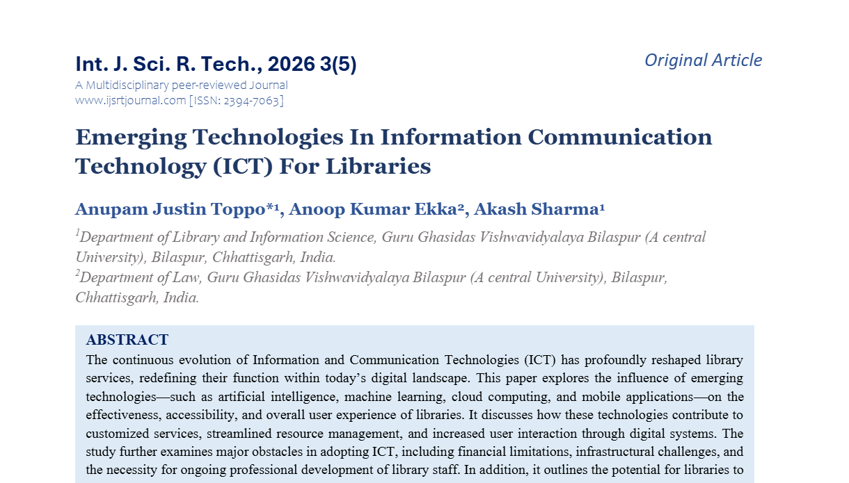 IJSRT Journal