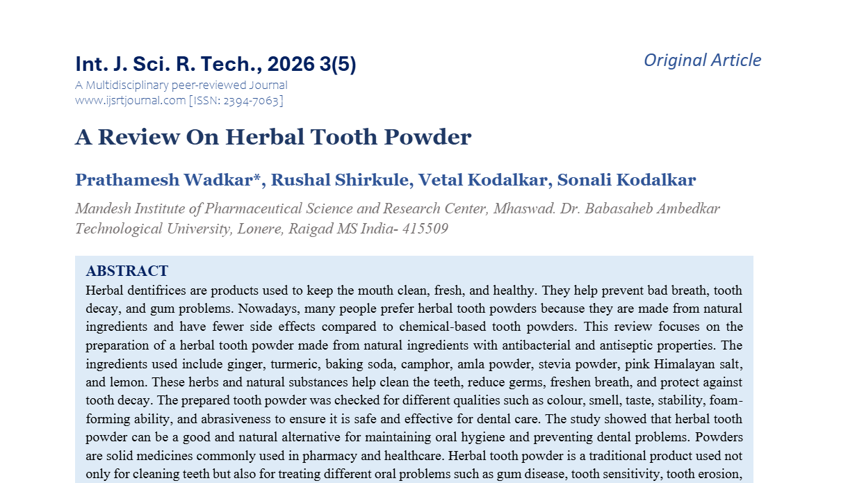 IJSRT Journal