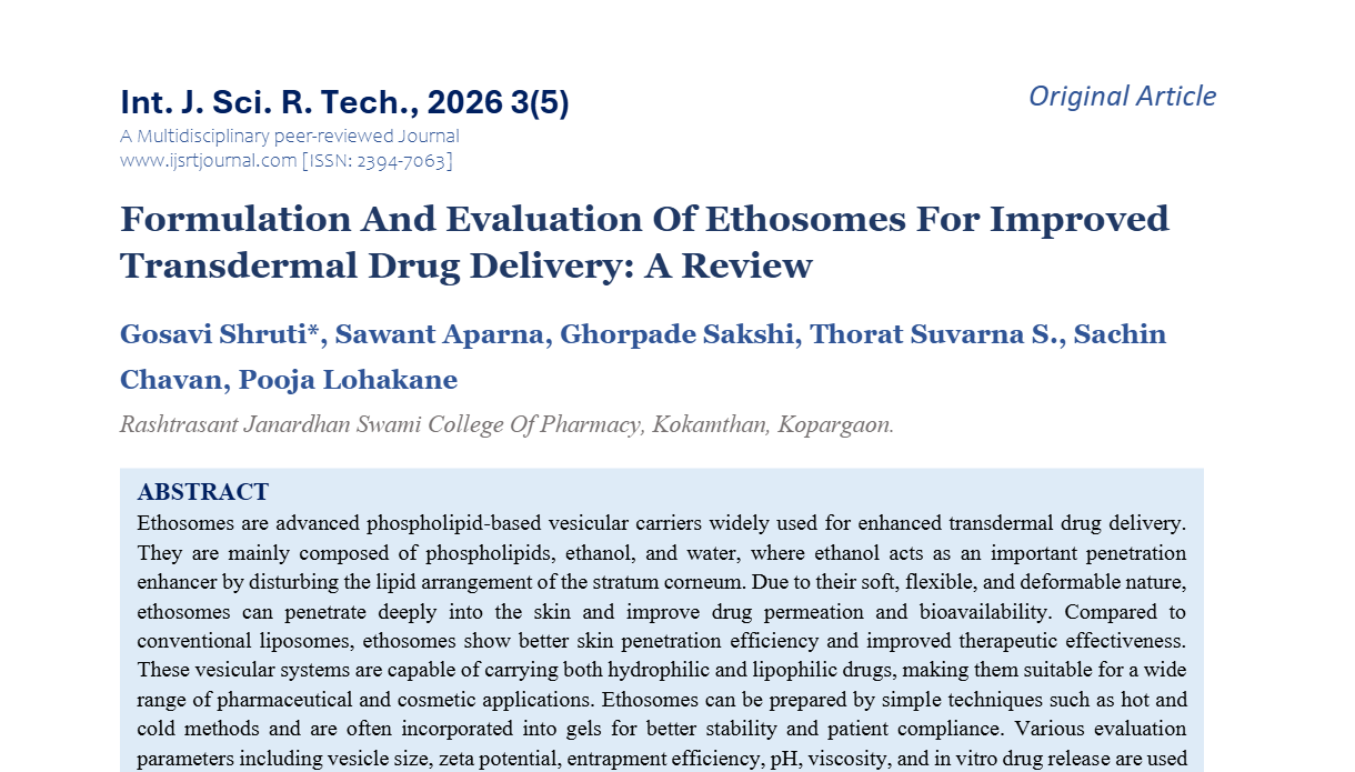 IJSRT Journal