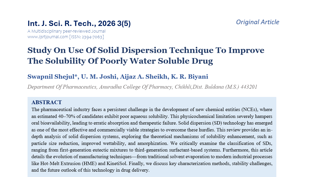 IJSRT Journal