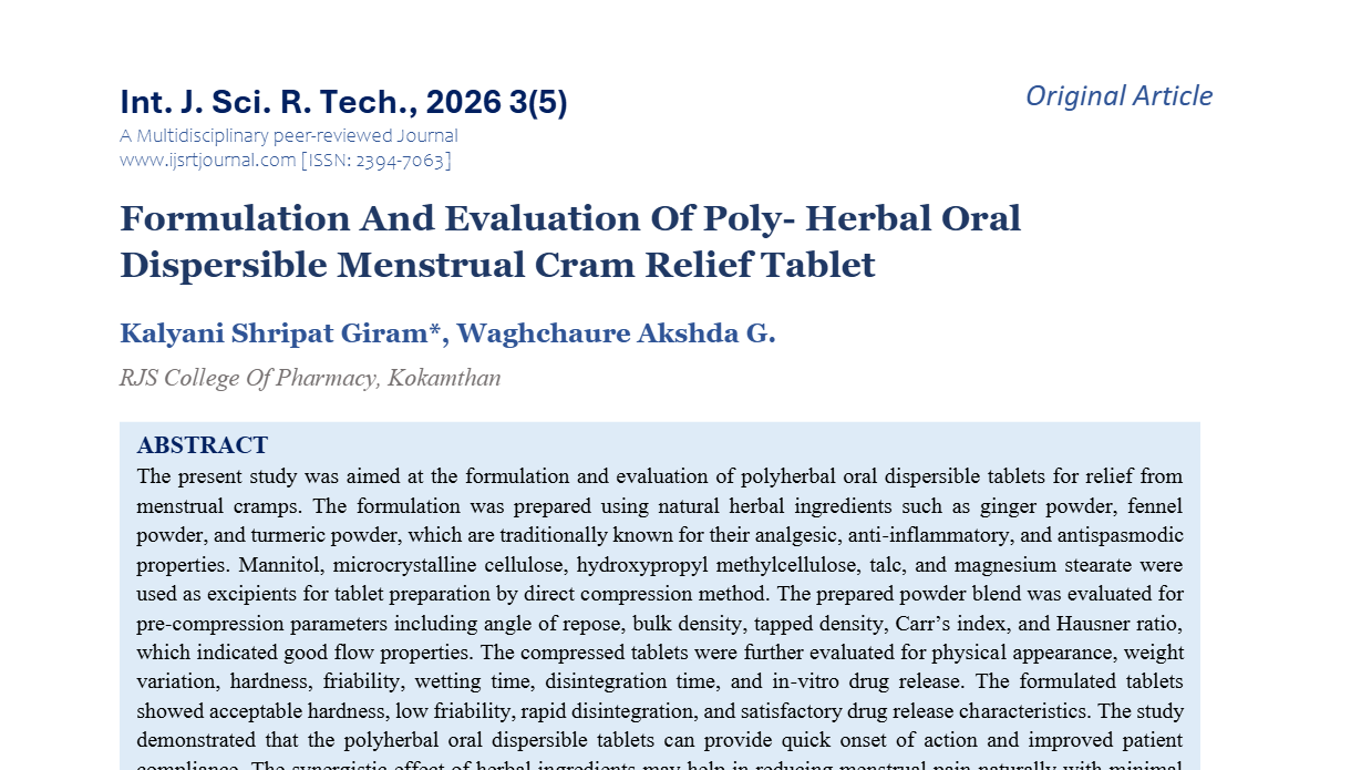 IJSRT Journal