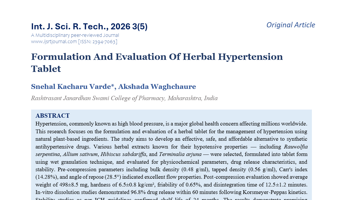 IJSRT Journal