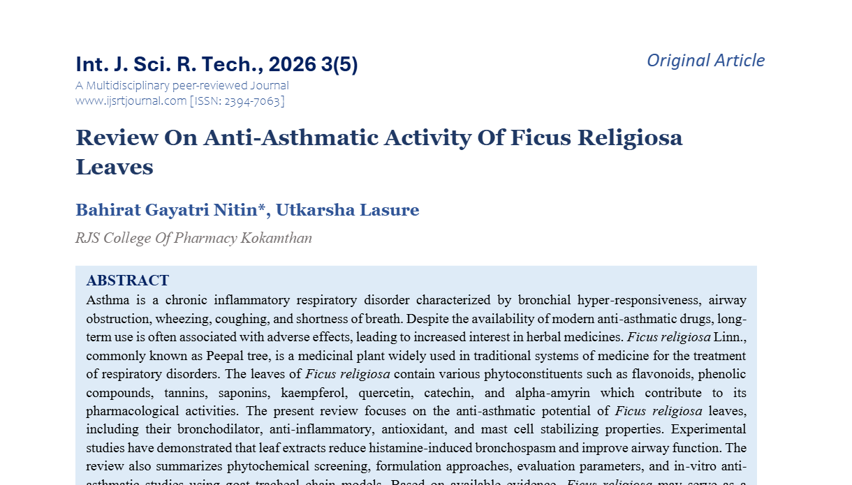 IJSRT Journal
