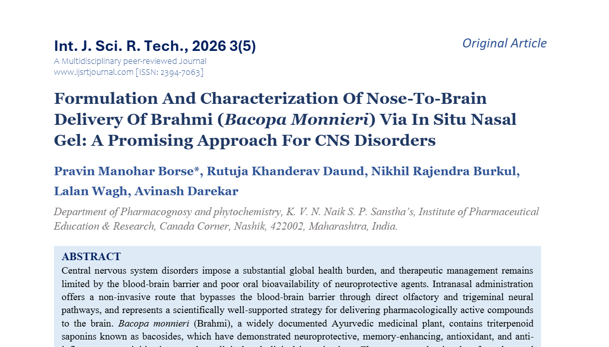 IJSRT Journal