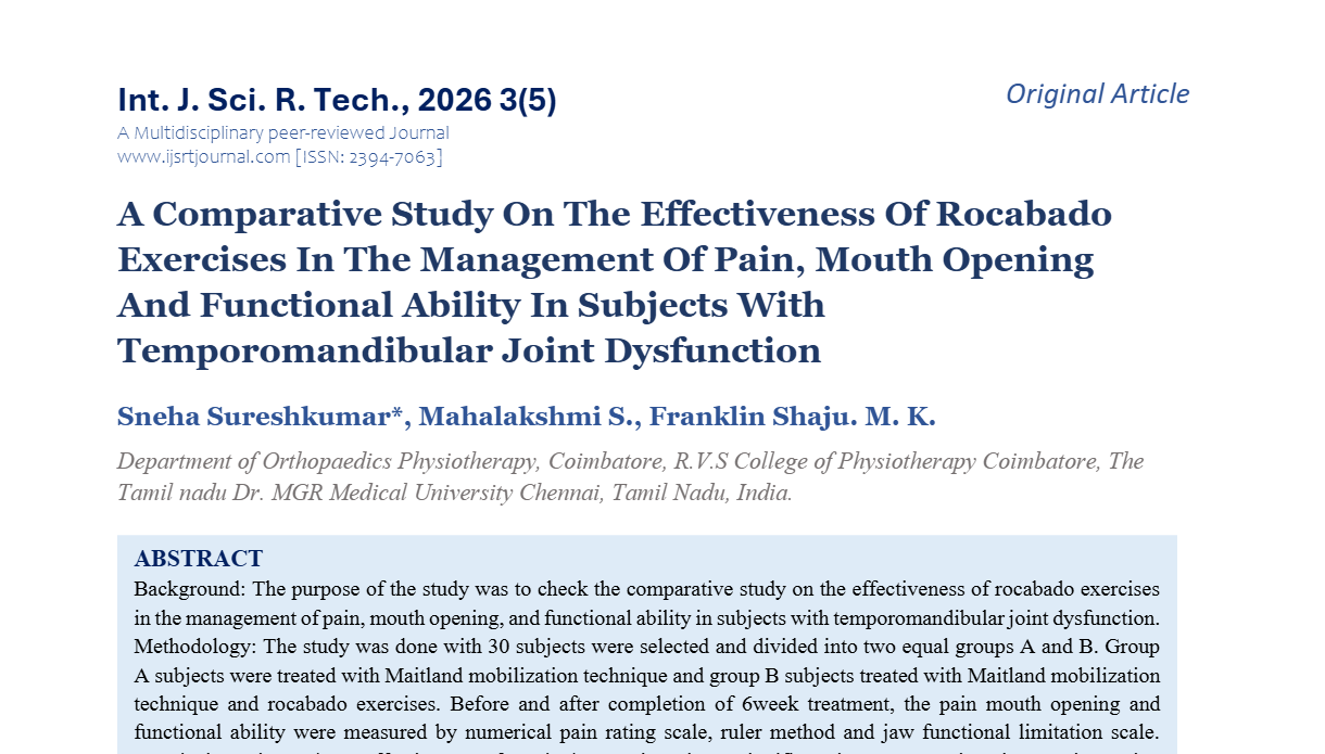 IJSRT Journal