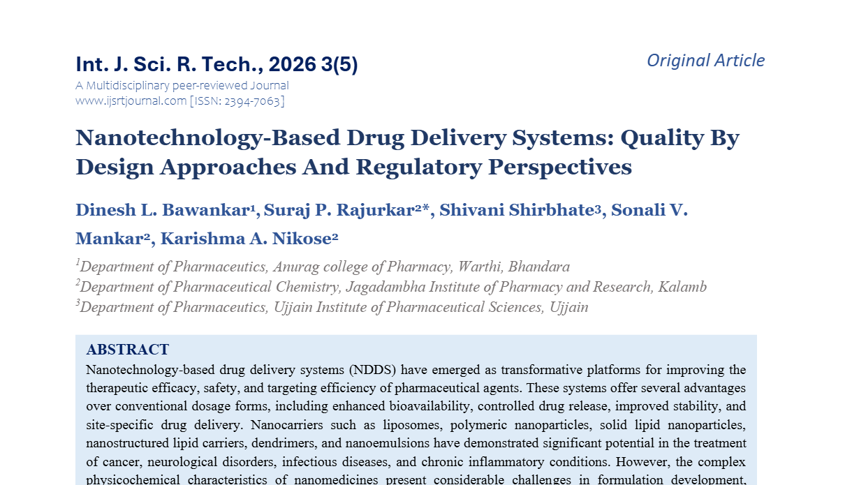 Nanotechnology-Based Drug Delivery Systems: Quality By Design ...