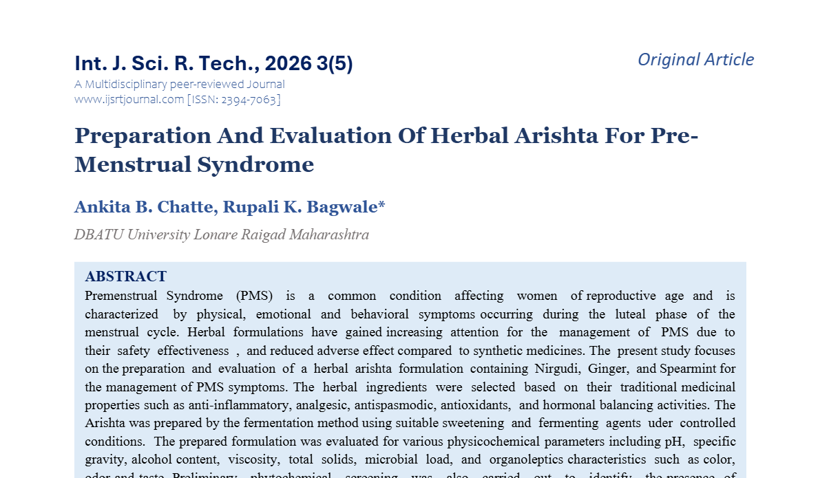 IJSRT Journal