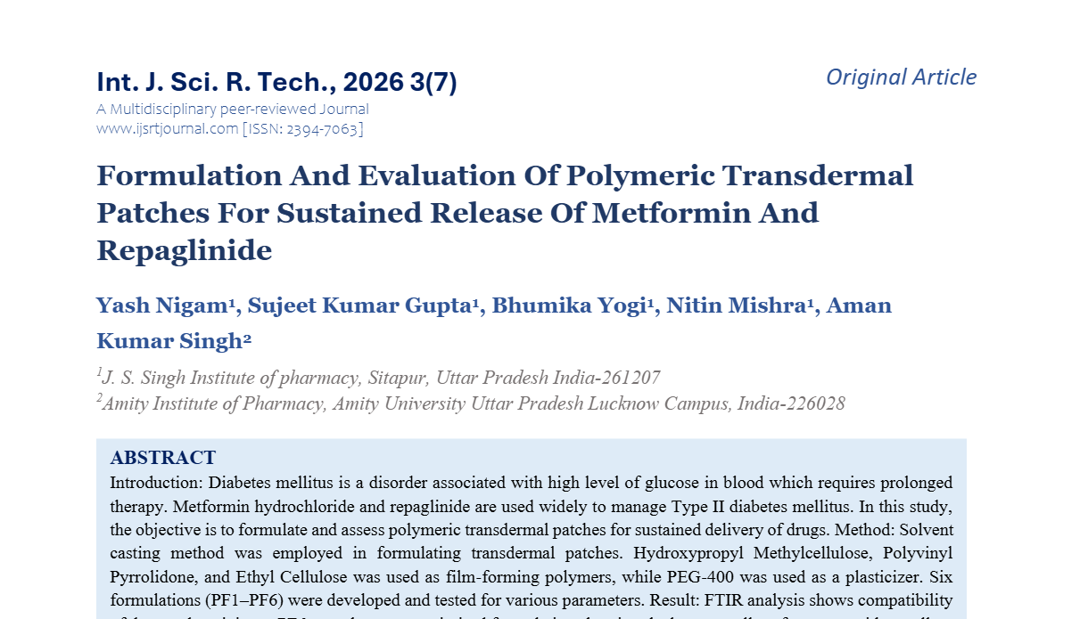 IJSRT Journal