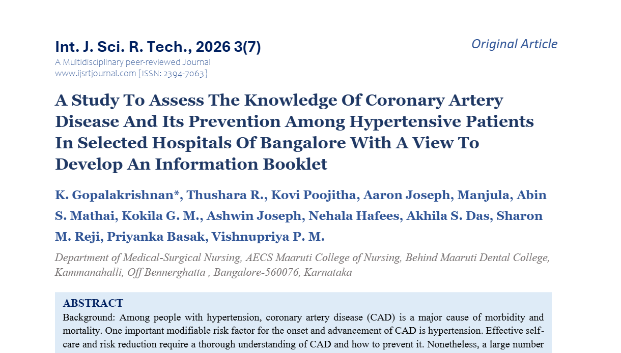 IJSRT Journal