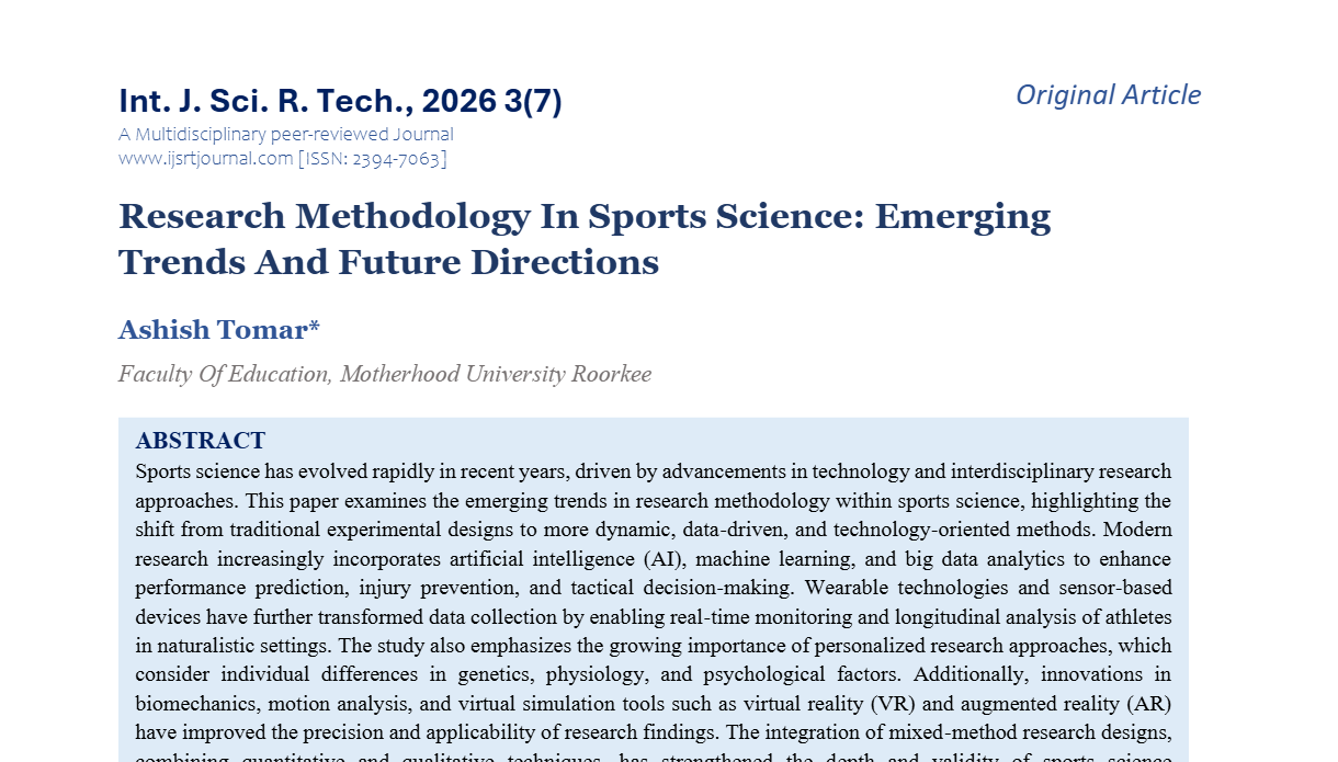 IJSRT Journal