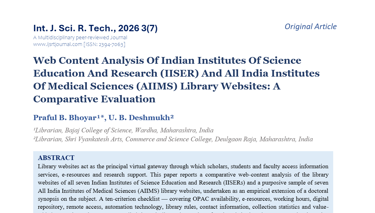IJSRT Journal