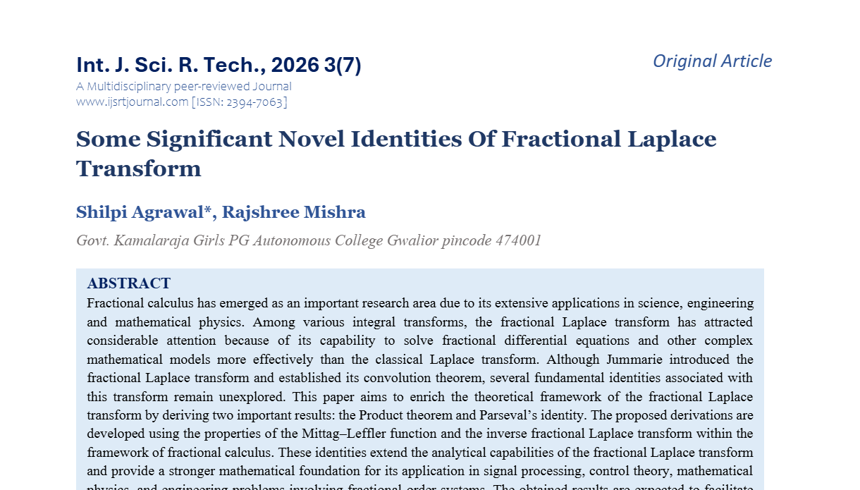 IJSRT Journal