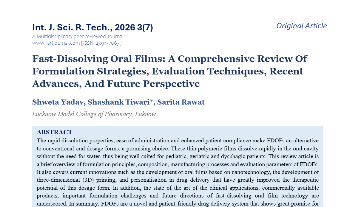 IJSRT Journal