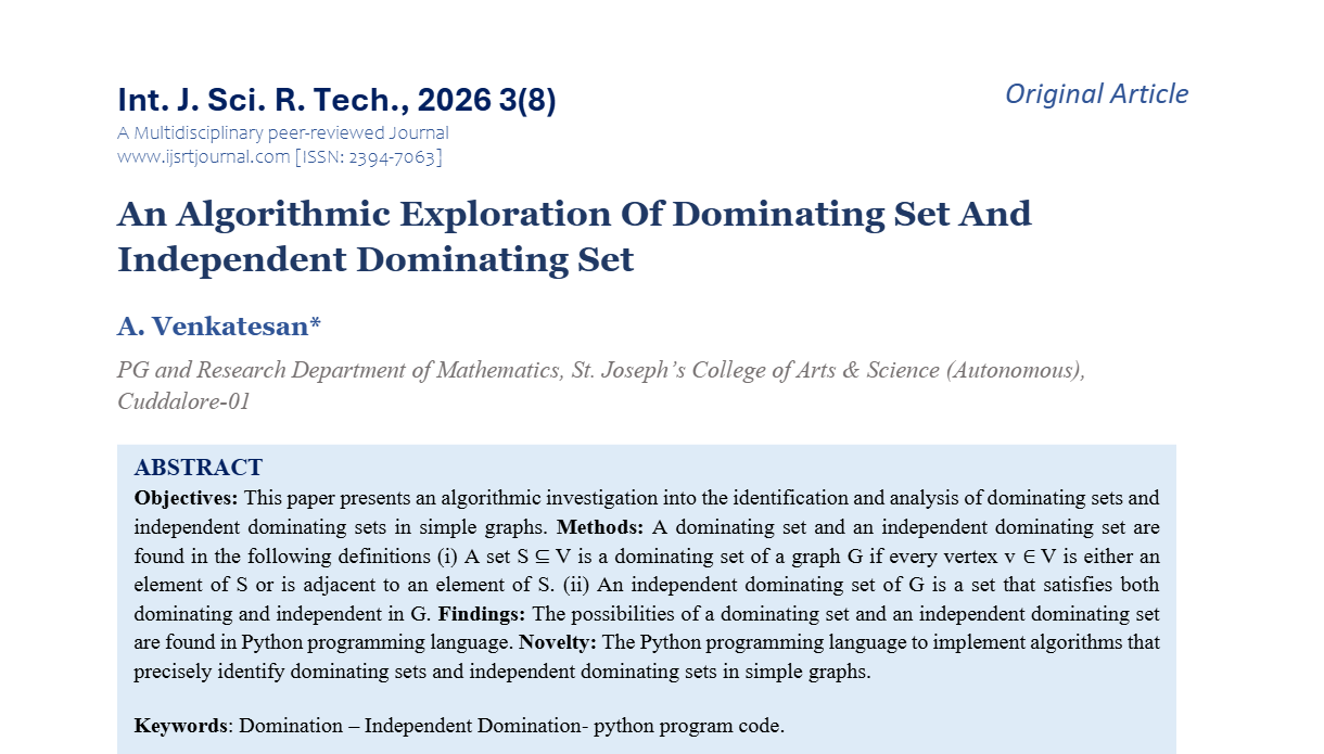 IJSRT Journal