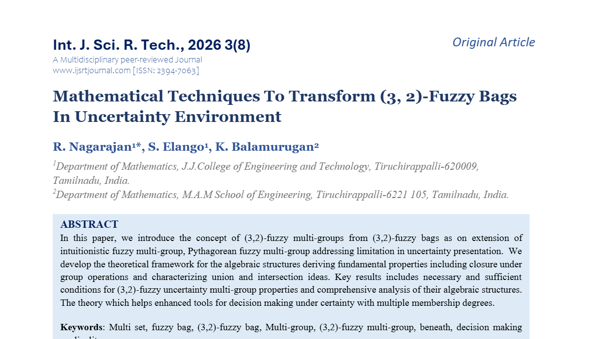 IJSRT Journal
