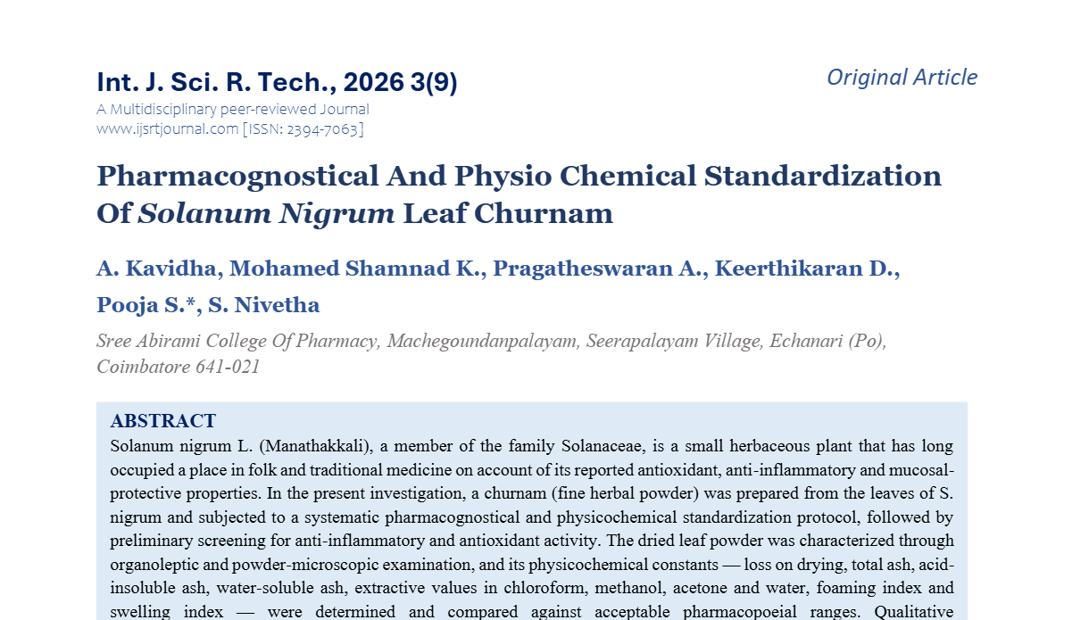 IJSRT Journal