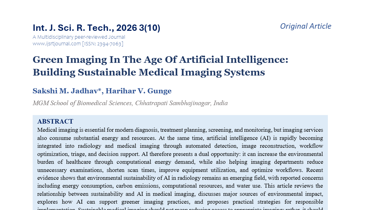 Green Imaging In The Age Of Artificial Intelligence: Building Sustainable Medical Imaging Systems