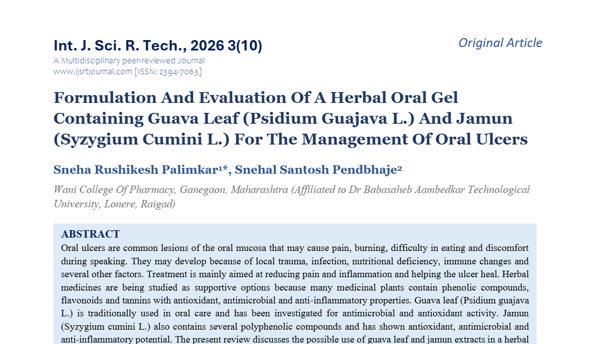 IJSRT Journal