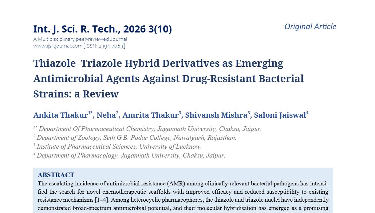 Thiazole–Triazole Hybrid Derivatives as Emerging Antimicrobial Agents Against Drug-Resistant Bacterial Strains: a Review