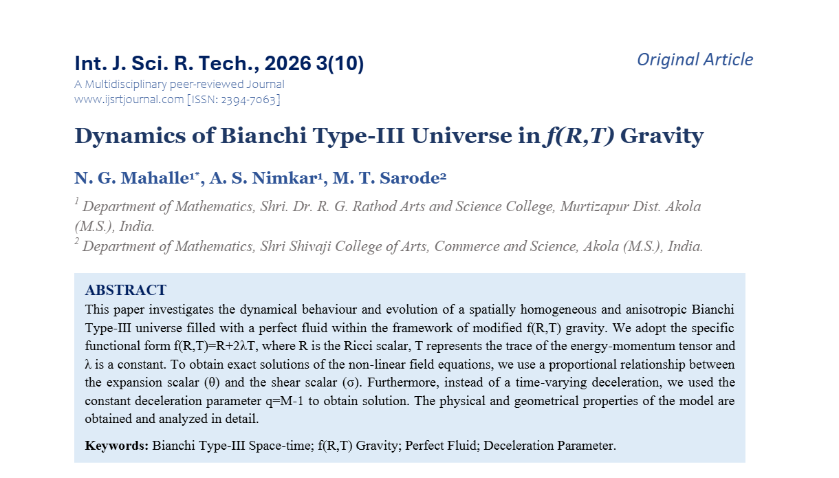 Dynamics of Bianchi Type-III Universe in f(R,T) Gravity