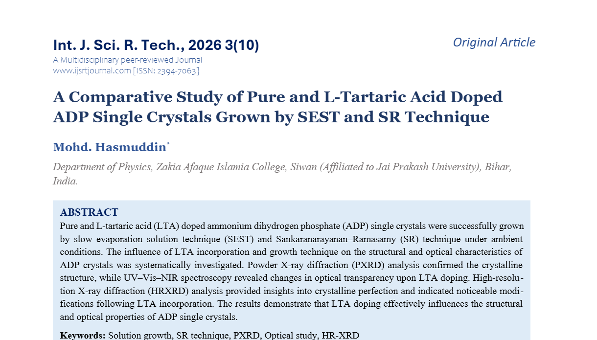 IJSRT Journal