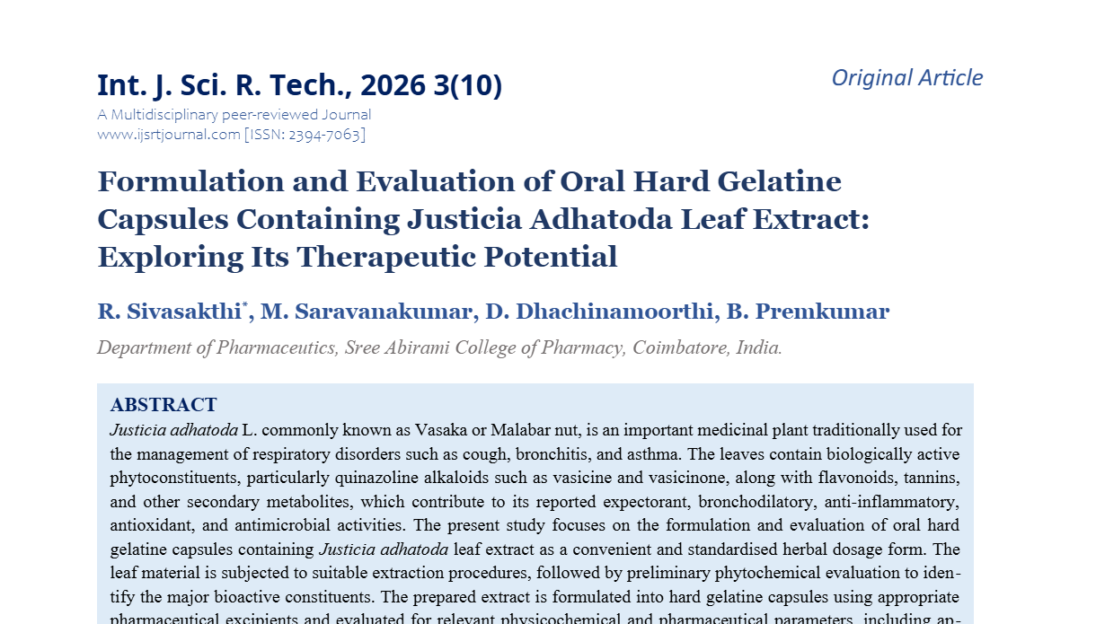 IJSRT Journal