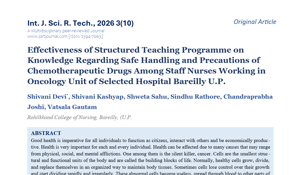 IJSRT Journal