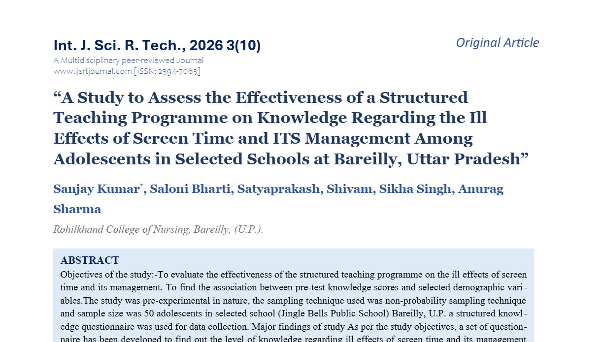 IJSRT Journal