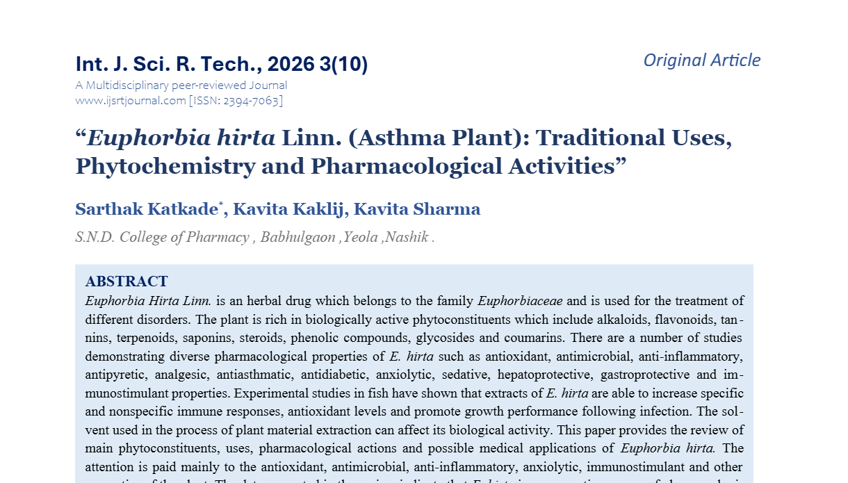 IJSRT Journal