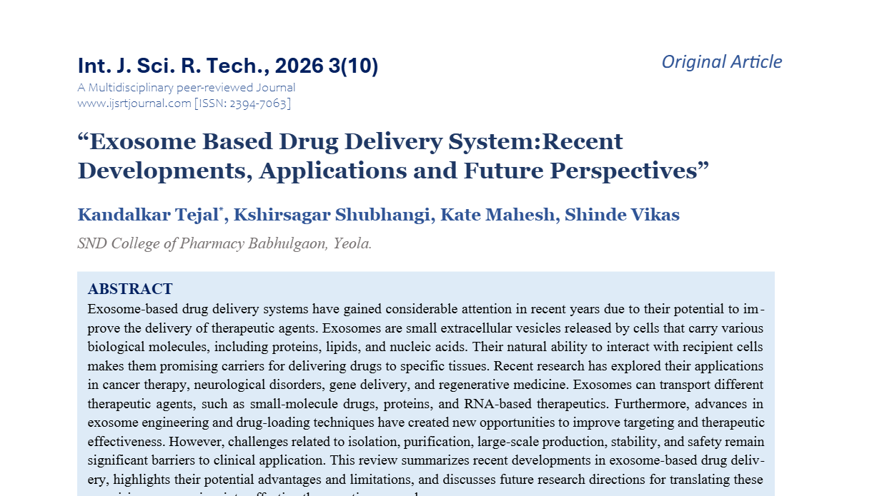 IJSRT Journal